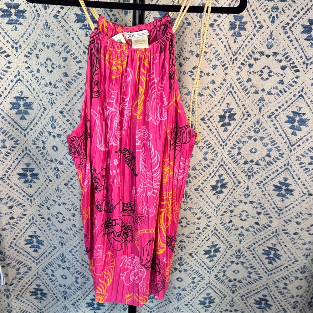Disney Pink and Yellow Patterned Skirt
